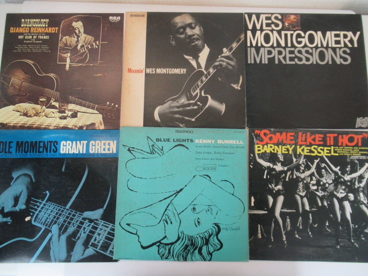 R47 ●ジャズ(モダン) 、ブルース LPレコード 6組まとめ Kenny Burrel、Wes Montgomery、Grant Greenなど Jazz Modern Bluesの画像1