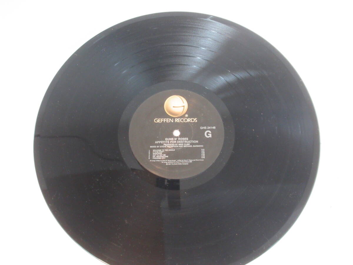 R10 ●Guns N' Roses LPレコード 米盤「アペタイト フォー ディストラクション」ガンズ アンド ローゼズ Appetite for Distruction の画像3