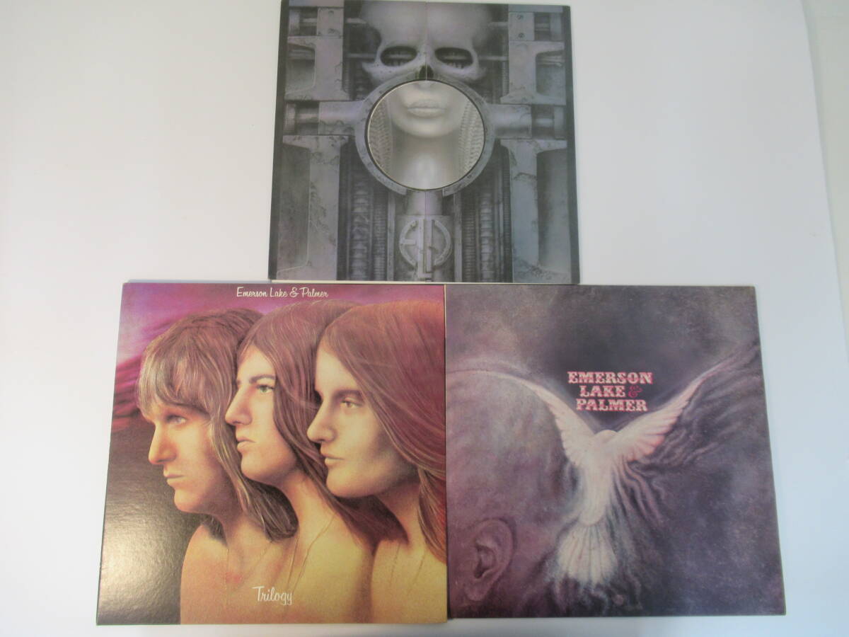 B80●Emerson Lake & Palmer 国内盤LPレコード 3組まとめ『Trilogy』『BRAIN SALAD SURGERY』 洋楽 ROCK ロック の画像1