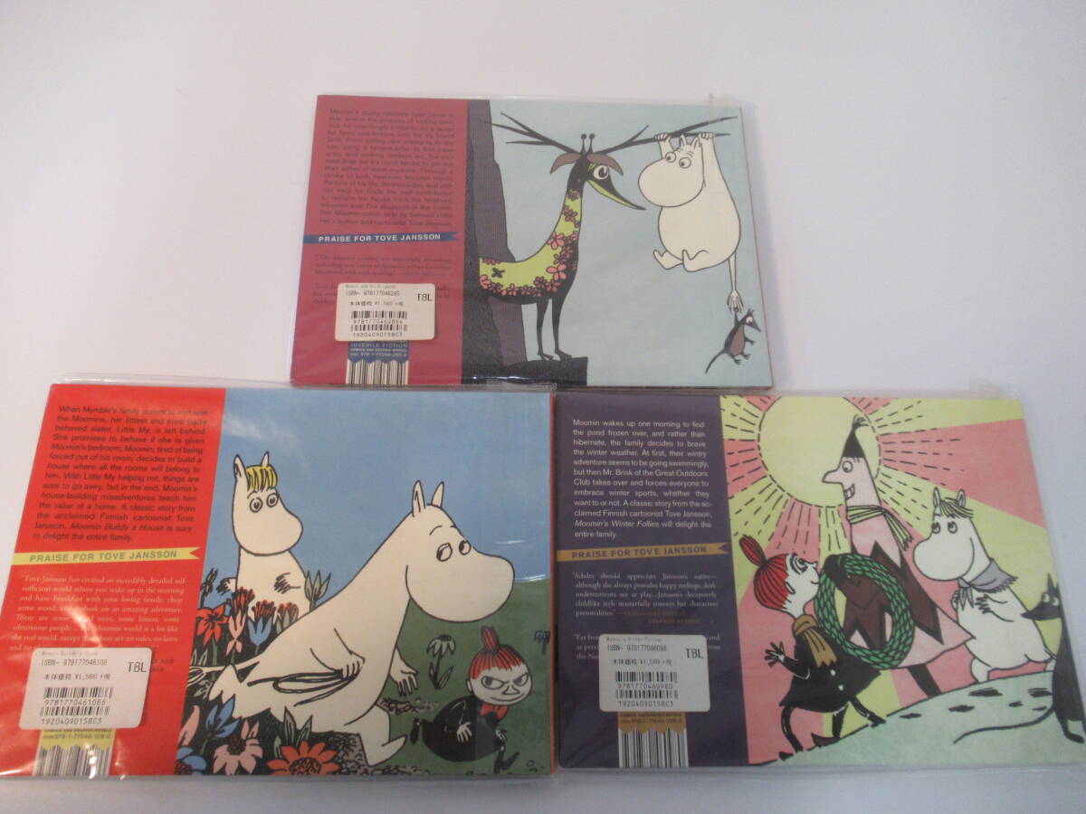B67〇ムーミン 洋書　三冊まとめ　『WINTER FOLLIES』『MOOMIN AND THE BRIGANDS』『MOOMIN BUILDS A HOUSE』Tove Jansson トーベヤンソン_画像3