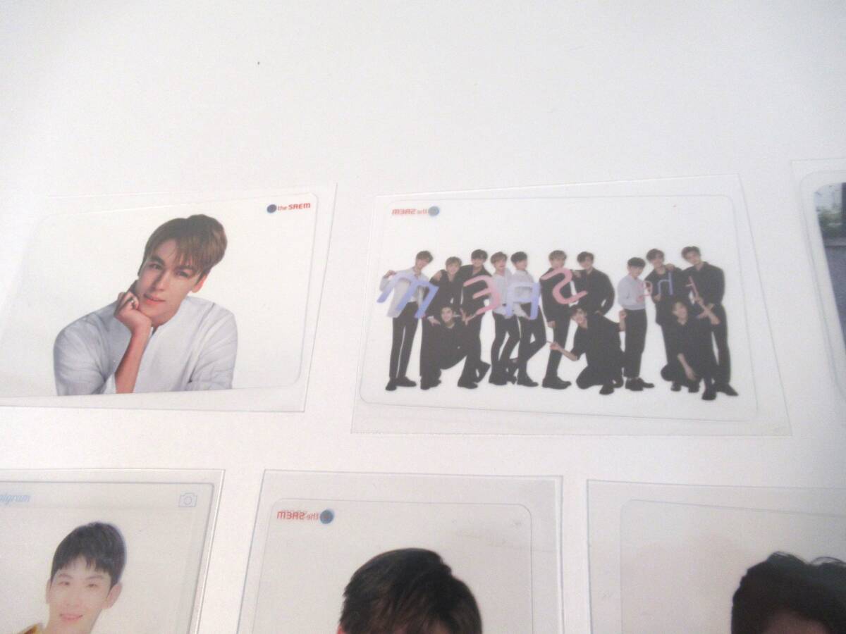 B36 〇SEVENTEEN レア透明トレカ 13枚セット ウジ、ディノ、バーノン、THE８、DINO、VERNON、WOOZI 　Photocard　セブンティーン KPOP　_画像3