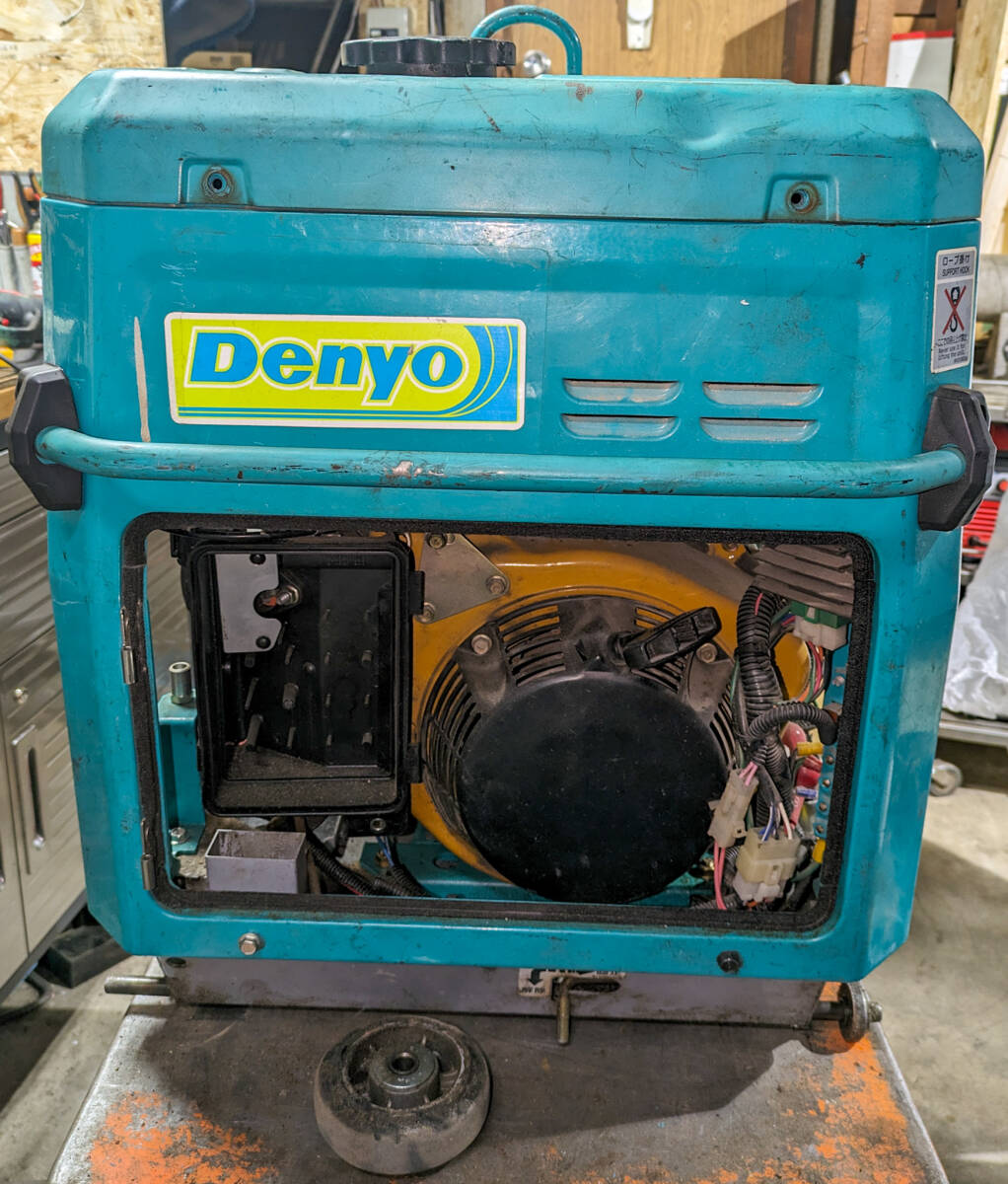 Denyo/デンヨー GAW-185ES ガソリン エンジン溶接機 ウェルダー インバーター発電機 ジャンク品 部品取りとしての画像3