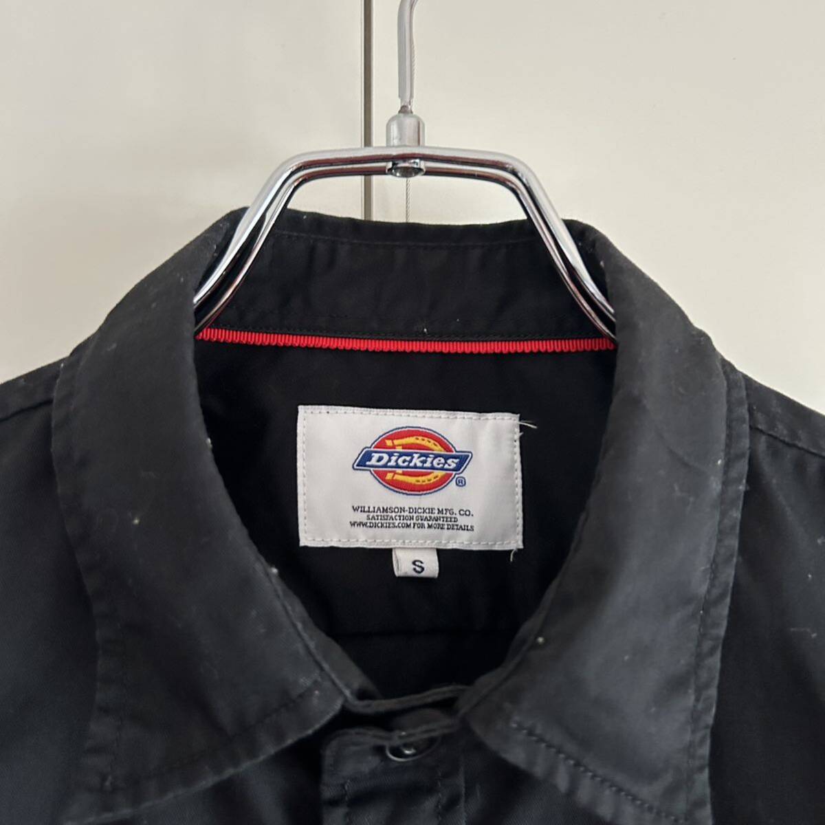 Dickies ディッキーズ ワークシャツ S ブラック ストリート 古着 大きめ_画像3