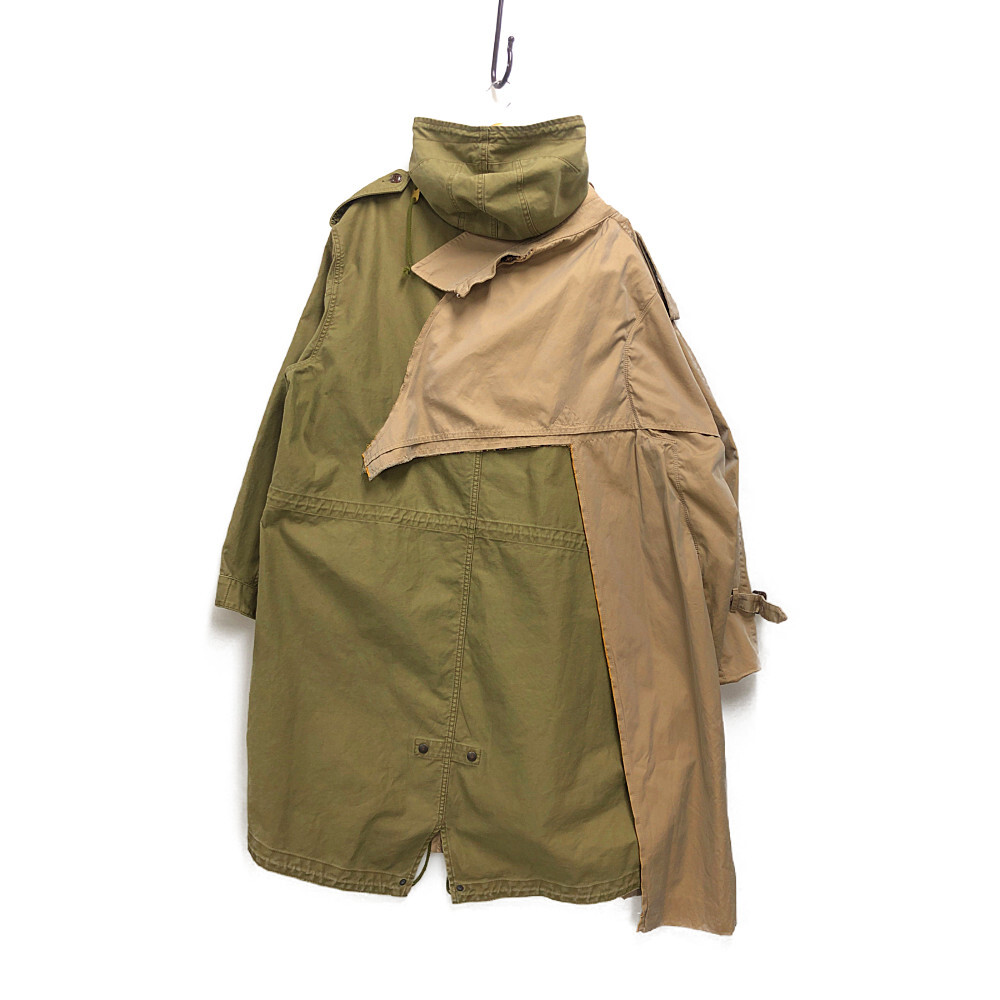 Maison MIHARA YASUHIRO メゾン ミハラヤスヒロ 品番 A07CT041 Single Draped M51 Coat デザイン コート カーキ 3 正規品 / 32685_画像2