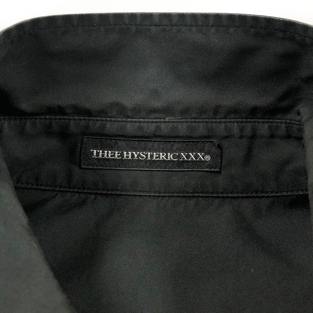 THEE HYSTERIC XXX ジィヒステリックトリプルエックス ロング 長袖シャツ ブラック サイズM 正規品 / B3997_画像5
