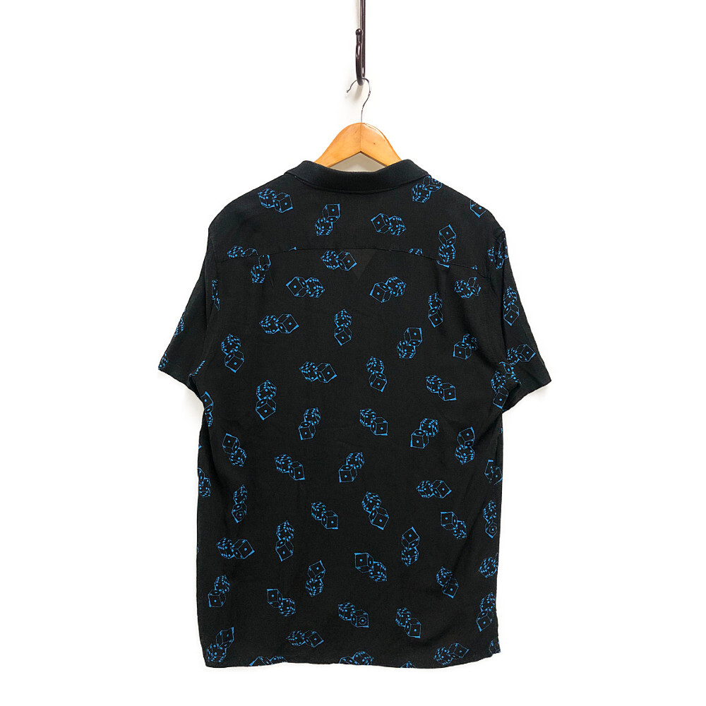 SUPREME シュプリーム 19SS Dice Rayon S/S Shirt ダイス レーヨンシック 半袖シャツ 黒 サイズL 正規品 / 32380の画像2