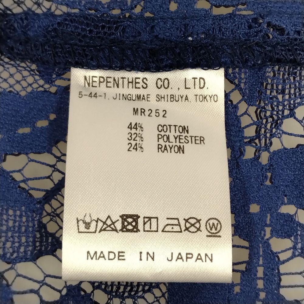 NEEDLES ニードルス 23SS 品番 MR252 CABANA SHIRT カバナシャツ 半袖 ネイビー サイズM 正規品 / 33977の画像6