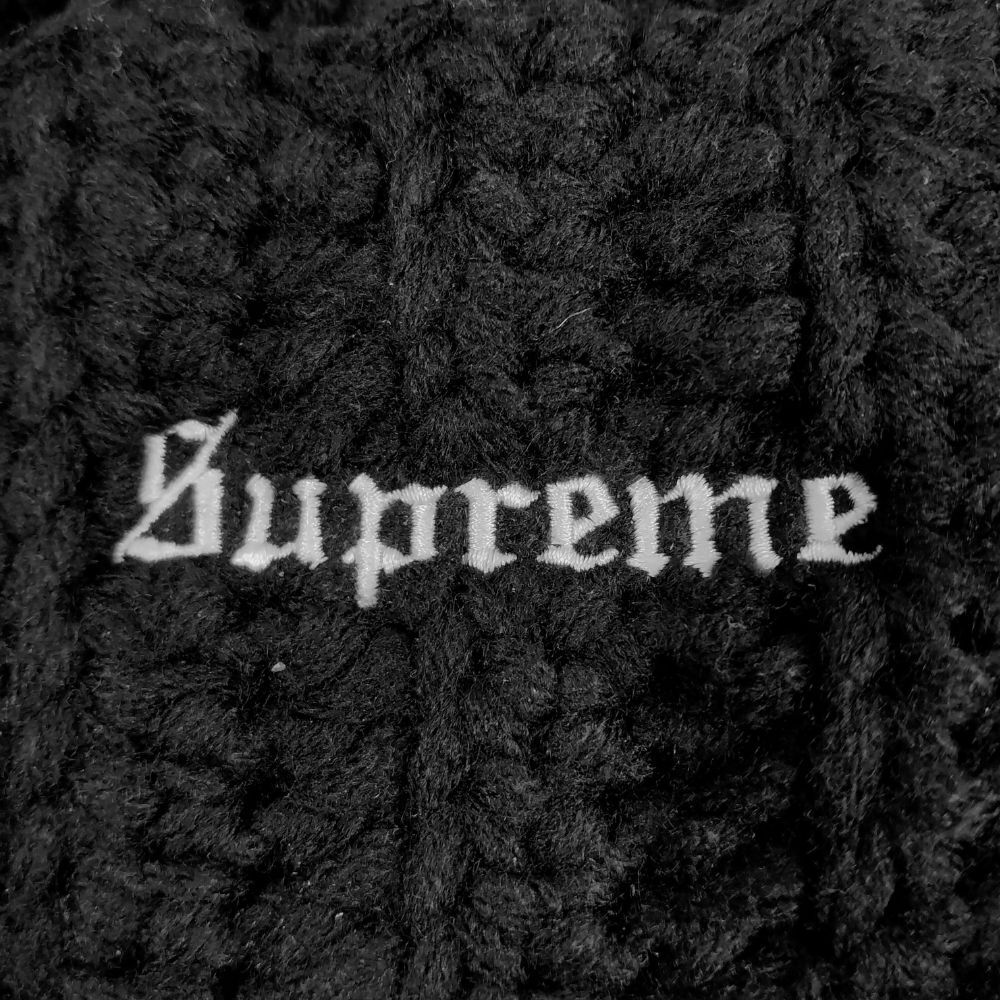 SUPREME シュプリーム 23AW Hand Tied Beanie ハンド タイド ビーニー ニットキャップ ブラック 正規品 / 34012_画像2