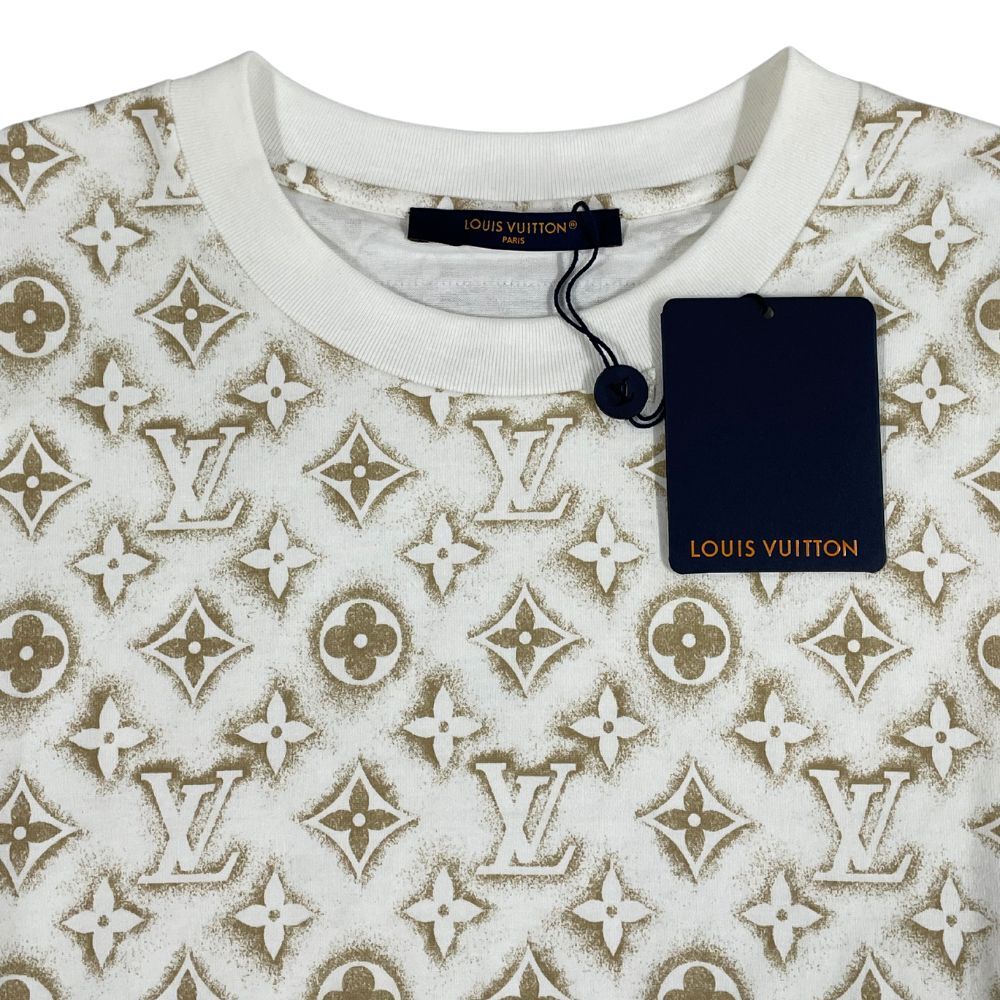 LOUIS VUITTON ルイ・ヴィトン 23AW 品番 HPY15W モノグラムプリント Ｔシャツ 白 サイズL 正規品 / 33912の画像4