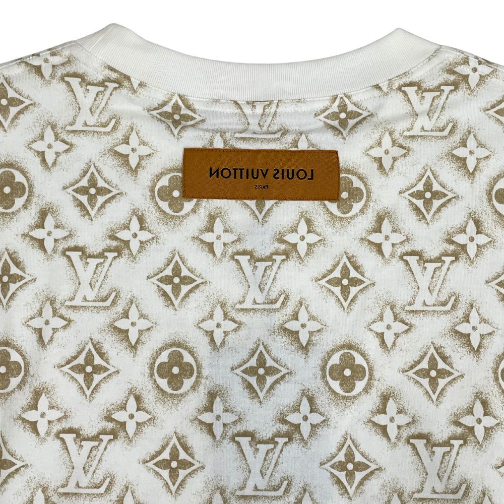 LOUIS VUITTON ルイ・ヴィトン 23AW 品番 HPY15W モノグラムプリント Ｔシャツ 白 サイズL 正規品 / 33912の画像3