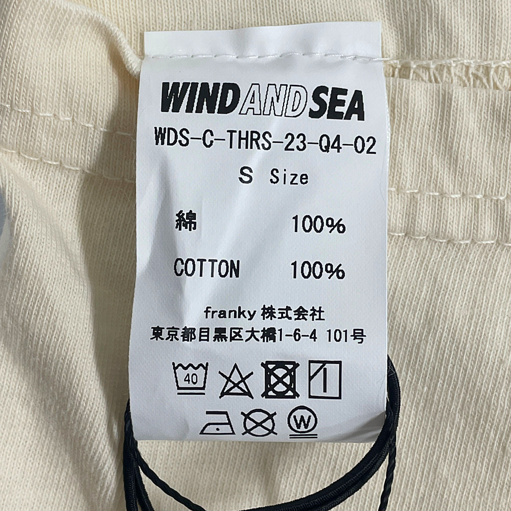 WIND AND SEA ウィンダンシー ×THRASHER スラッシャー 23SS 半袖Ｔシャツ アイボリー サイズS 正規品 / B3843_画像7