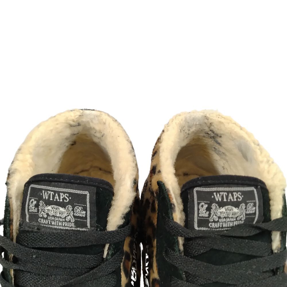 WTAPS ダブルタップス SK8-MID S SHERPA 裏地ボア シューズ スニーカー 黒×レオパード サイズUS11=29cm 正規品 / B5188の画像7