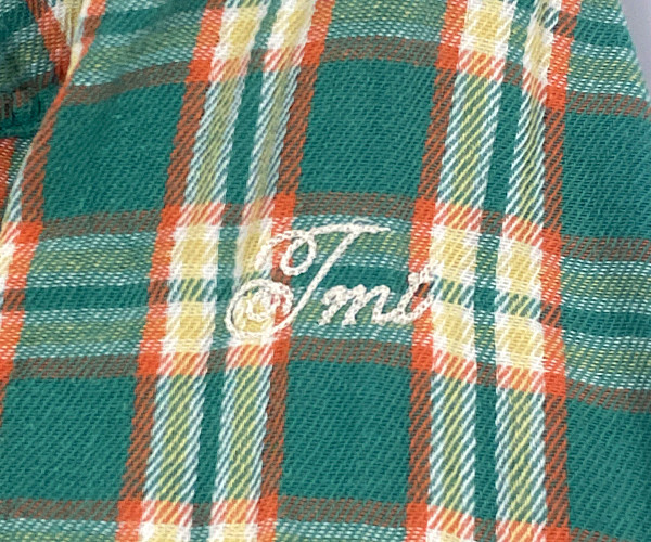 TMT ティーエムティー 11AW ウエスタン チェック ネルシャツ 長袖シャツ コットン グリーン系 サイズS 正規品 / B3035_画像4