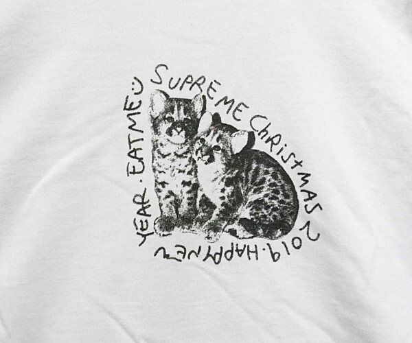 SUPREME シュプリーム 19AW EAT ME. Tee クリスマス 半袖Ｔシャツ ホワイト サイズL 正規品 / 28779_画像2