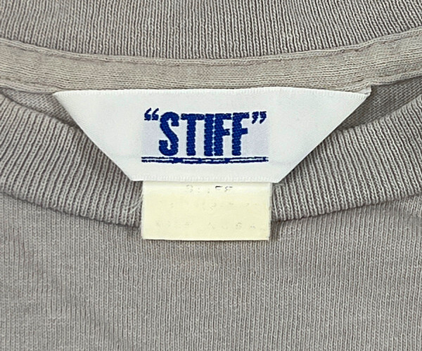 STIFF スティッフ フェルトプリント 半袖Ｔシャツ グレー サイズM 正規品 / B2310の画像4