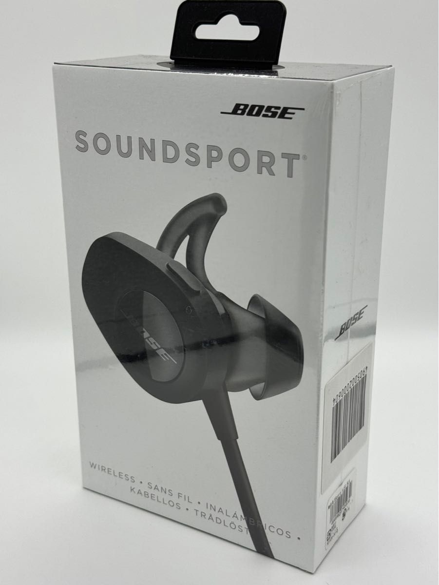 ワイヤレスイヤホン Bose ボーズ SoundSport Bluetooth 接続 マイク付 BLK ブラック 防滴 未開封