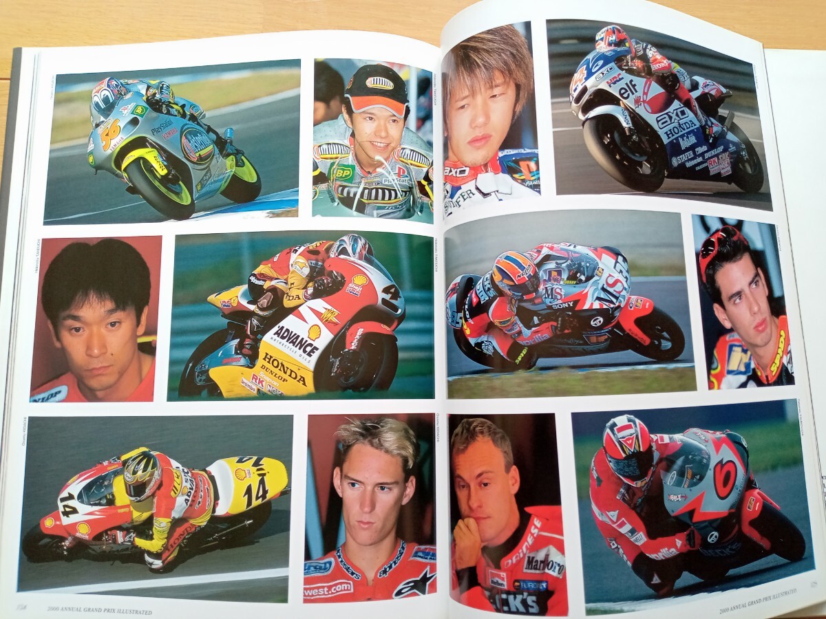 WGP 【GRAND PRIX ILLUSTRATED YEAR BOOK 2000】グランプリ イラストレイテッド 2000 NSR.YZR.RGV-Γ ロバーツ、ロッシ、岡田、ノリック_画像6