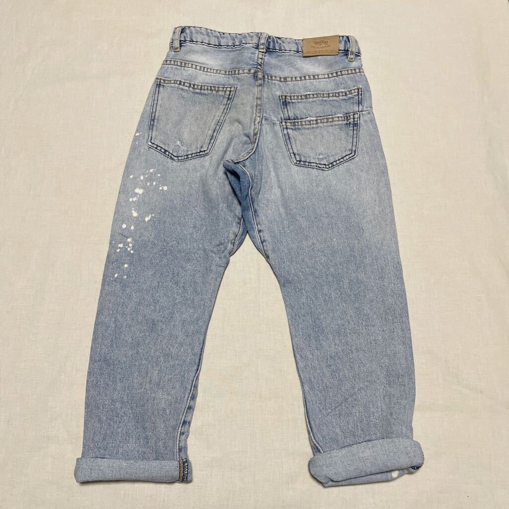 ZARA KIDS ザラ キッズ　ジーンズ ユーズド加工 ダメージ加工　size9 134_画像2