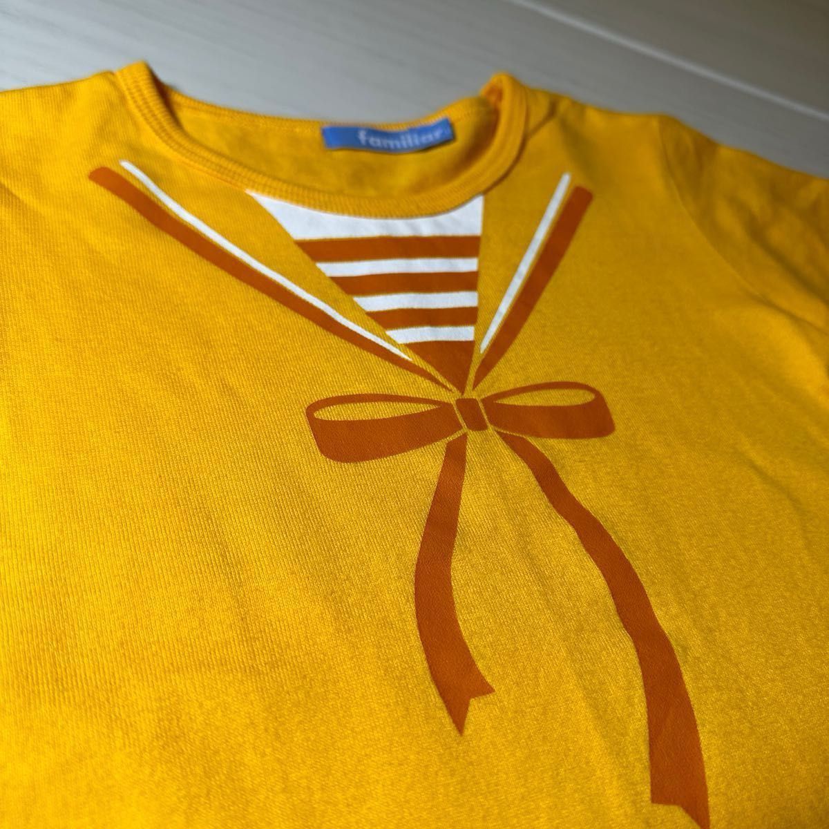 USED品 familiar セーラー襟風Tシャツ