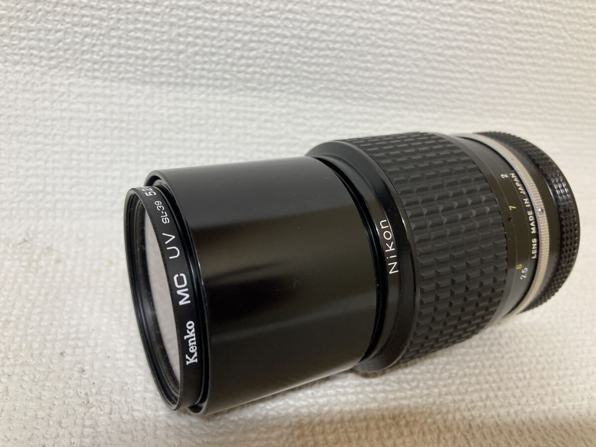 Nikon ニコン NIKKOR 200mm 1:4 710251 フィルターkenko MC UV SL-39 52mm 中古_画像3