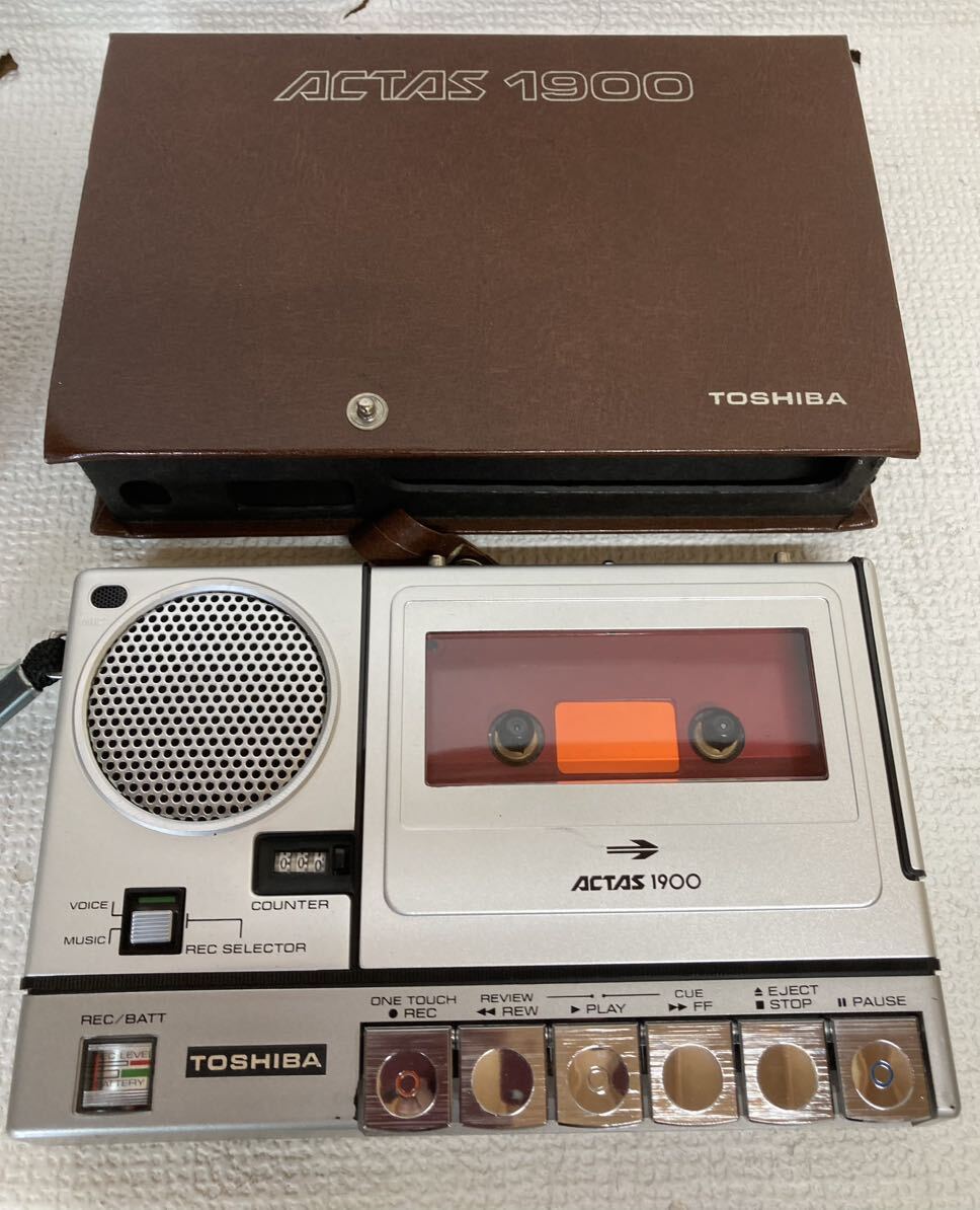カセットレコーダー SONY TCM-1000A / 東芝 TOSHIBA KT-1900 ジャンク_画像4