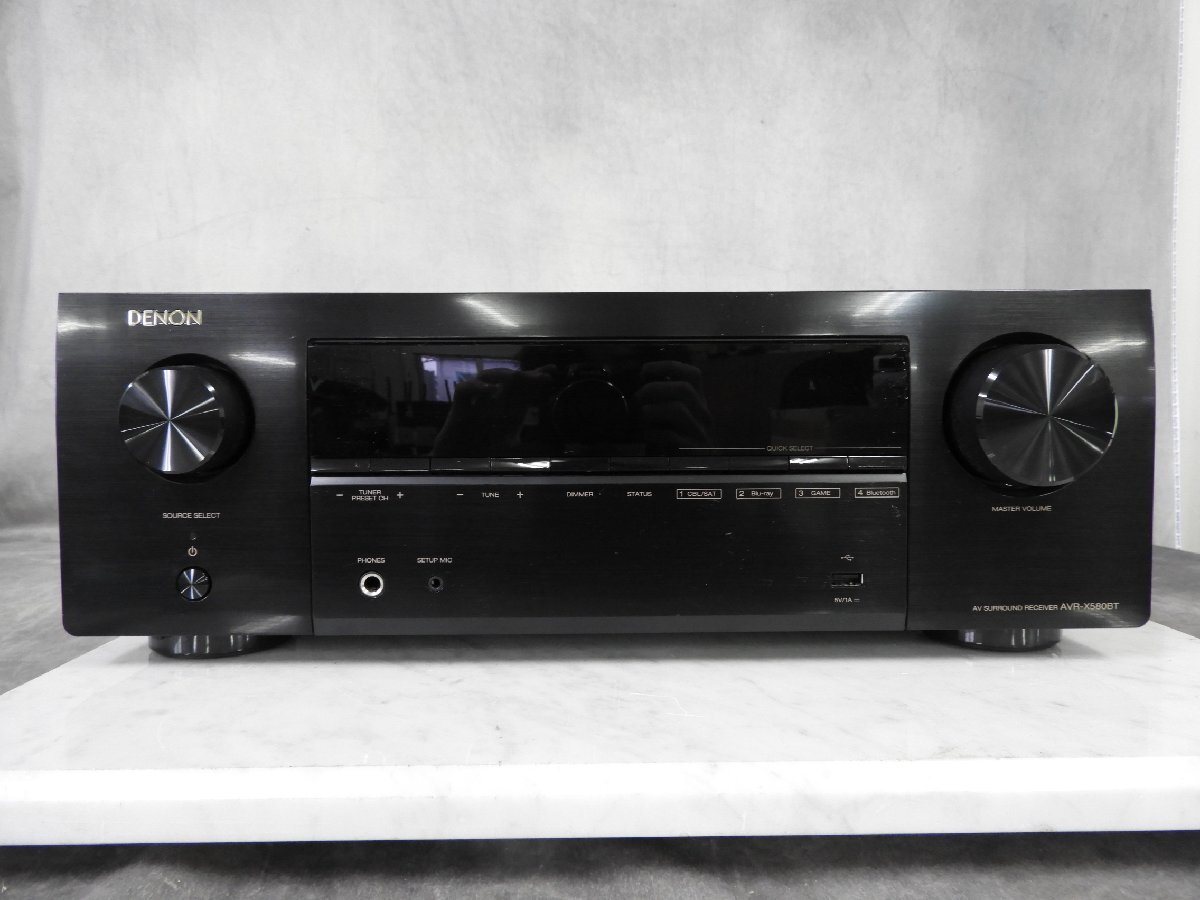 ☆ DENON デノン AVR-X580BT AVサラウンドアンプ 2022年製 ☆中古☆の画像2