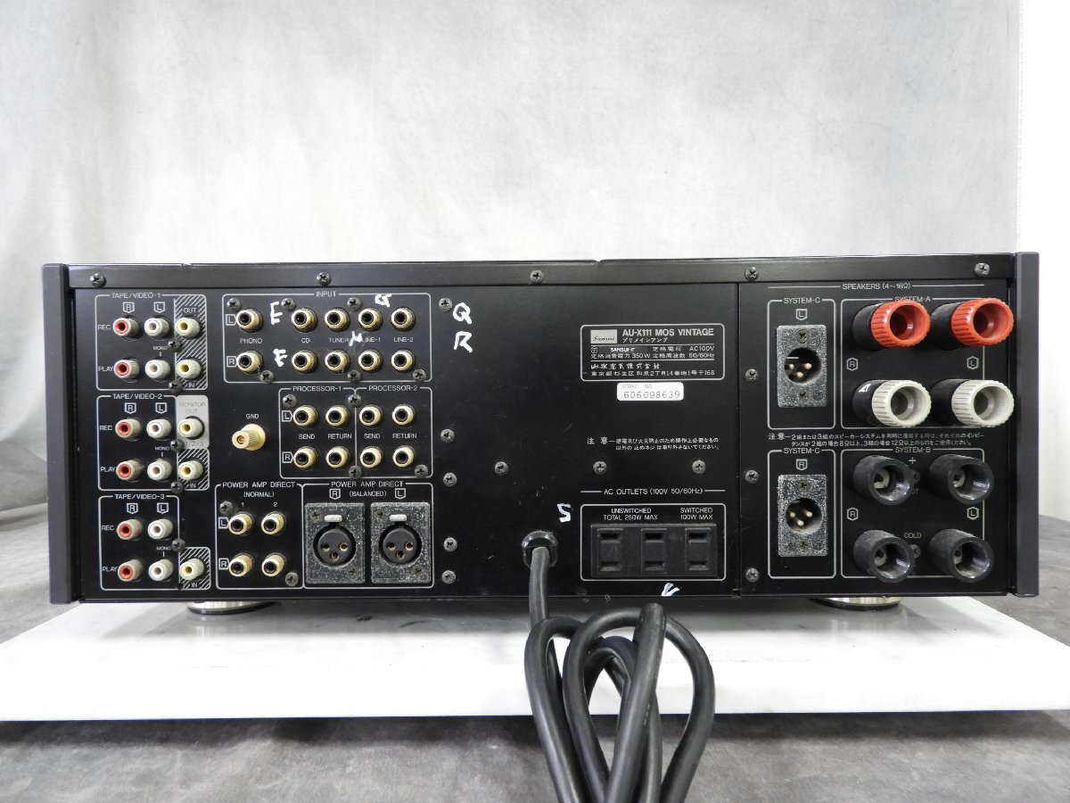 ☆ SANSUI サンスイ AU-X1111MOS VINTAGE プリメインアンプ ☆中古☆の画像5