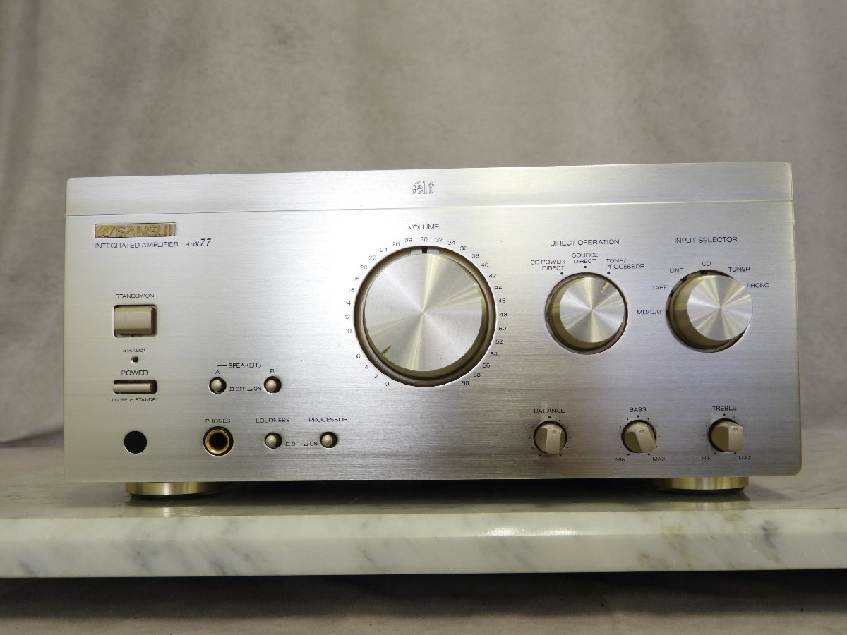 ☆ SANSUI サンスイ A-α77 プリメインアンプ ☆中古☆の画像2