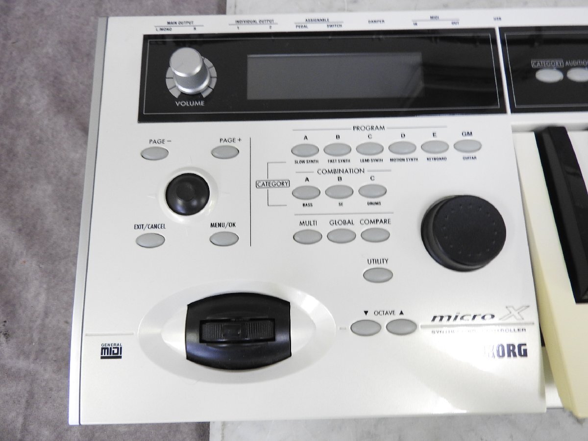 ☆ KORG コルグ microXWH シンセサイザー キーボード ケース付き ☆中古☆の画像6