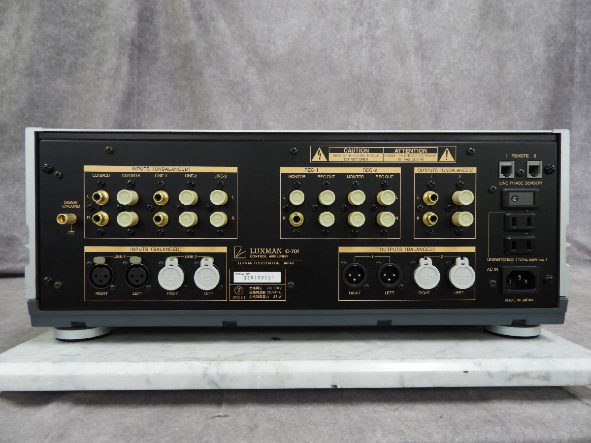 ☆ LUXMAN ラックスマン C-70f プリアンプ ☆中古☆