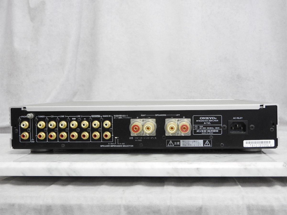 ☆ ONKYO オンキョー A-1VL プリメインアンプ 箱付き ☆中古☆の画像5