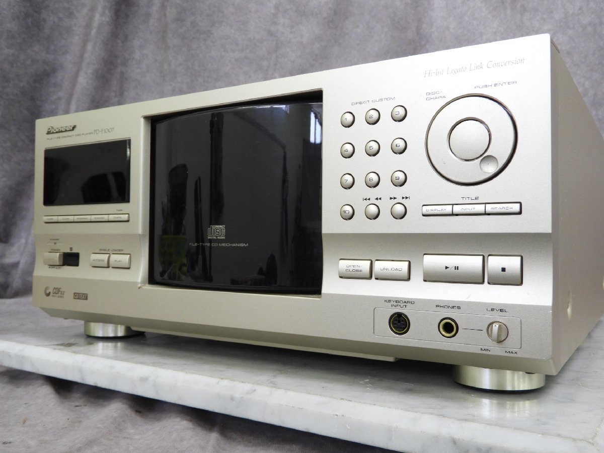 * PIONEER Pioneer PD-F1007 file type 300 connected equipment CD player CD changer ① * Junk *