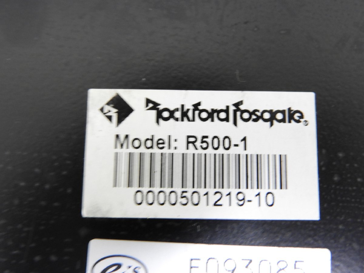 ☆ Rockford ロックフォード Fosgate PRIME R500-1 サブウーファー アンプ ☆現状品☆_画像7