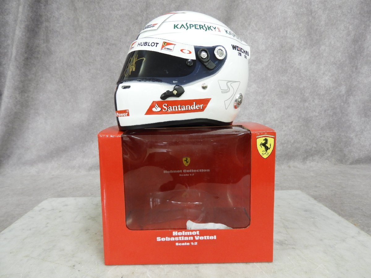 * Ferrari Helmet Collectionse bus tea mbeteru Ferrari helmet collection box attaching * used *