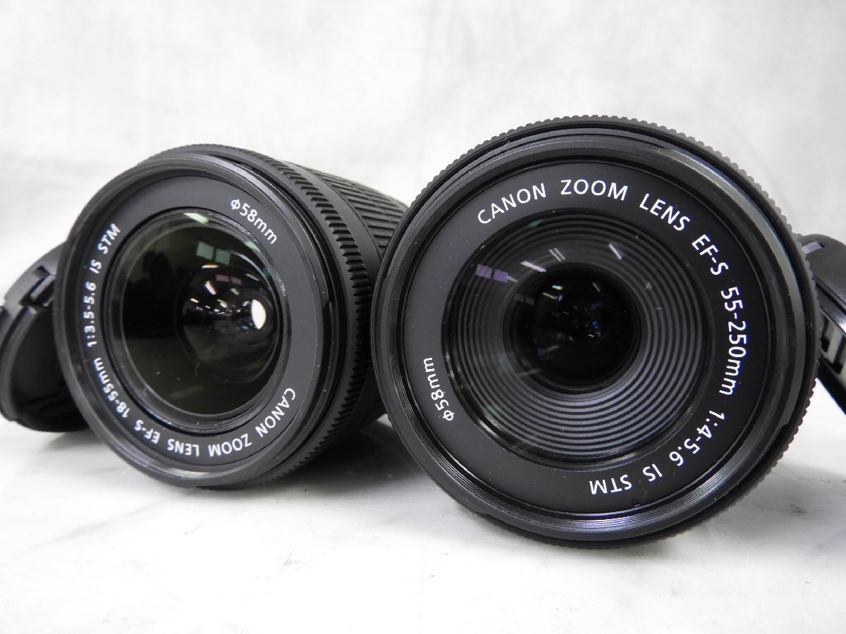 *CANON Canon EOS 80D двойной zoom линзы комплект цифровой однообъективный зеркальный камера с коробкой * б/у *