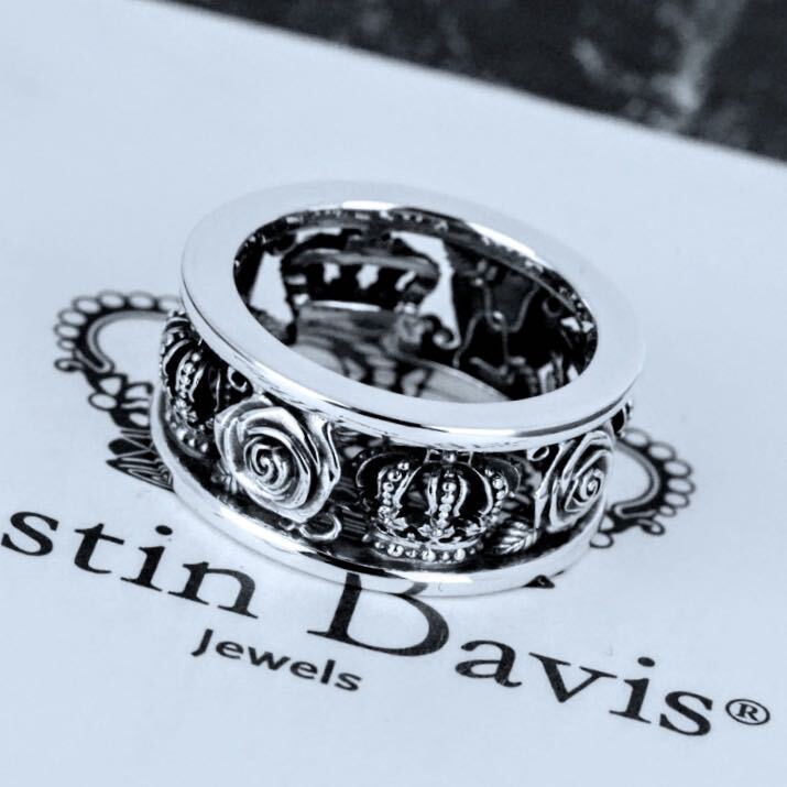  прекрасный товар! Justin Davis SRJ210 мой Rav кольцо 11 номер Crown роза 