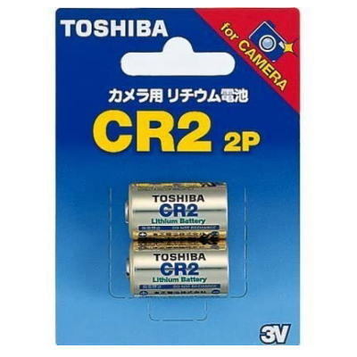 東芝 TOSHIBA カメラ用リチウム電池 CR2G 2P 2本パック 2028年3月期限の画像1