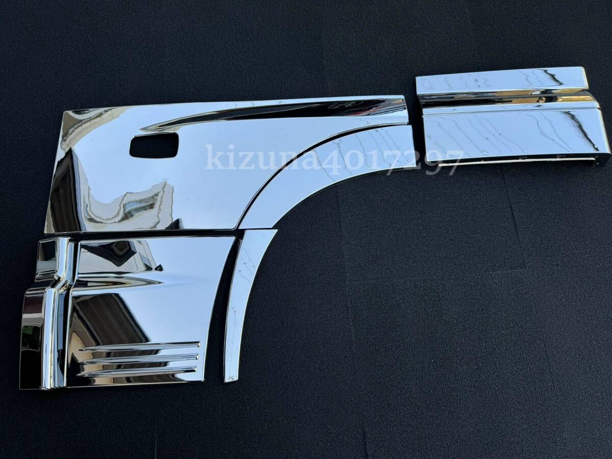 日野 グランドプロフィア メッキ ドアガーニッシュ アッパーステップカバー フェンダーカバー アッパーパネル 一体型 新品 12Pセットの画像2