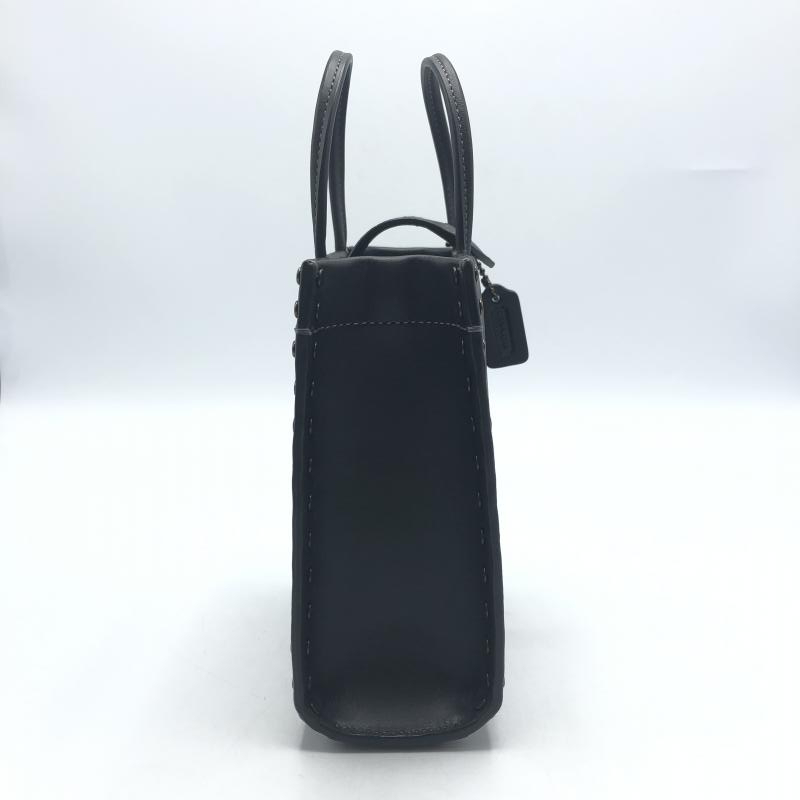 【中古】COACH ミニカシン トート・クリスタルリベット H2257-CE729 ブラック グラブタン・レザー コーチ[240017594799]_画像8