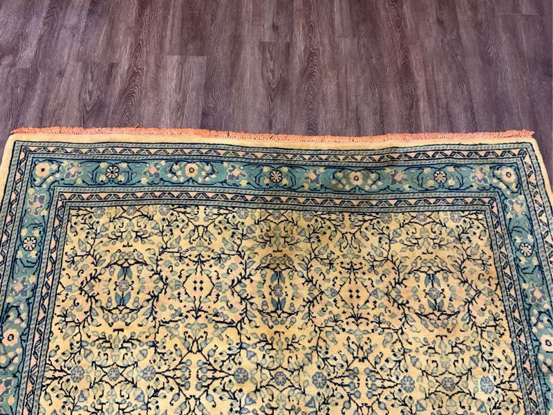 to rival rug * blue flower * large 246×169cmmoroko production .. rug antique furniture hand made carpet 02ARSRB240405005E