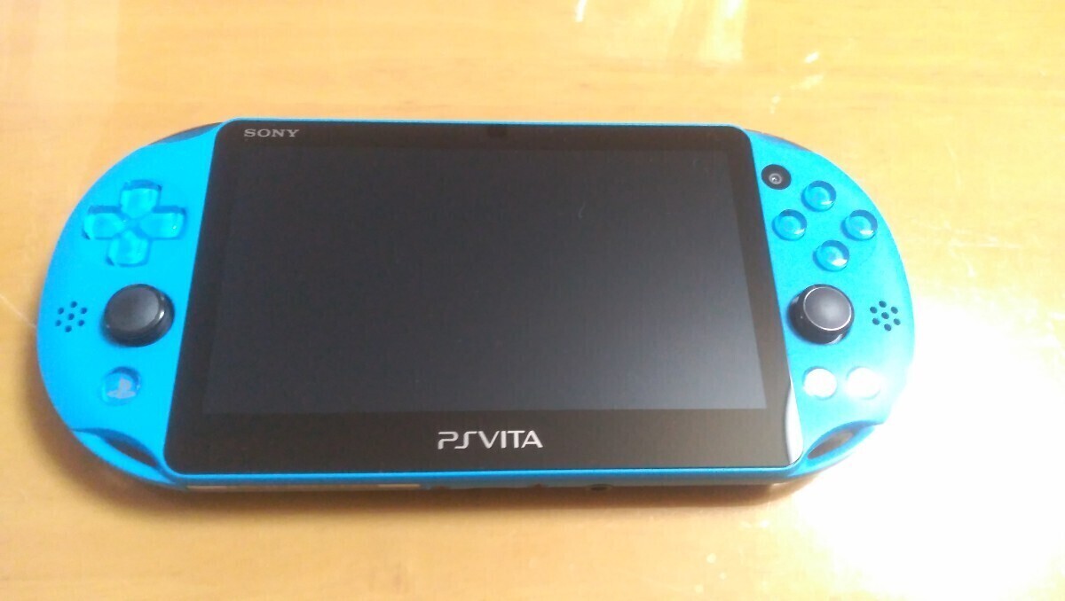 PlayStation Vita Wi-Fiモデル 本体 アクア・ブルー(PCH-2000ZA23) 新品同様 ほぼ未使用_画像2