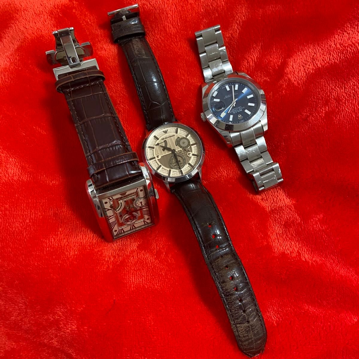ARMANI ジャンク品 3本セット 腕時計