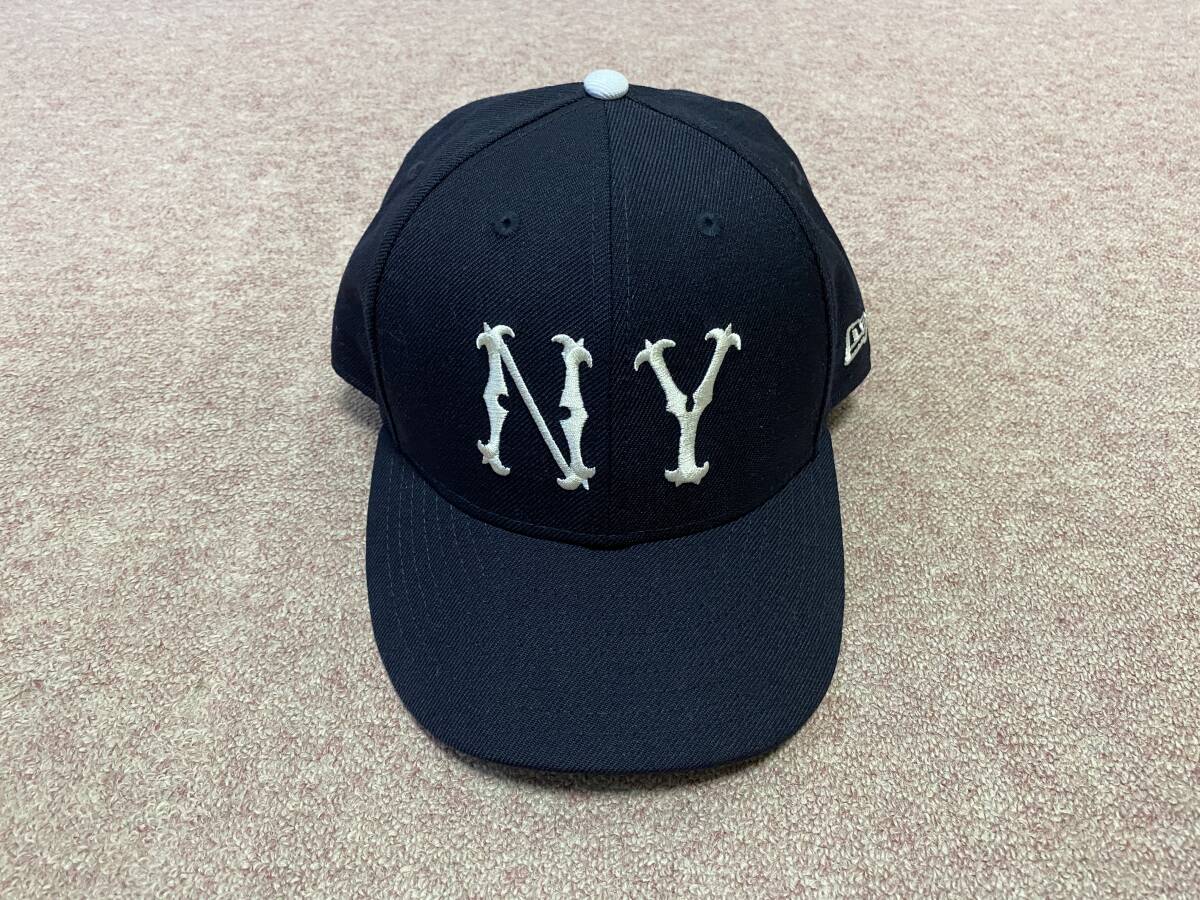 【100円～】☆極上品☆NEW ERA LP 59FIFTY NEW YORK HIGHLANDERS COOPERSTOWNキャップ サイズ7 3/8 ニューエラニューヨークハイランダーズの画像3