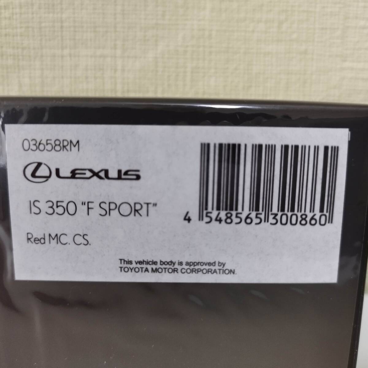 kyddt [#KS010]【KYOSHO/京商】 1/43 LEXUS レクサス Fスポーツ IS350 3色セット スターライトブラック/レッド/ブルー 【未開封】の画像5