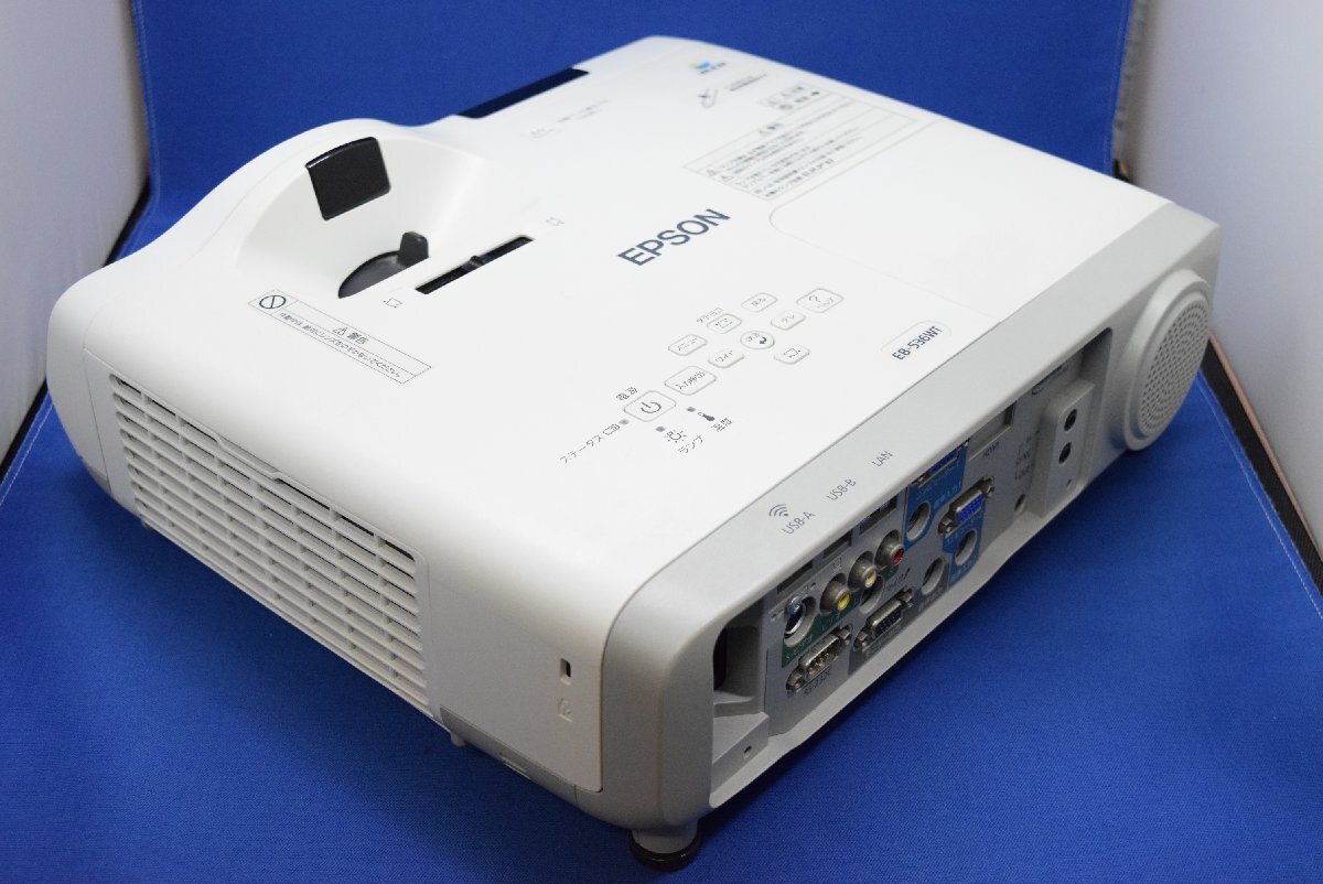 【ランプ時間 534H/送料無料/通電 起動 投影 OK/ジャンク】EPSON プロジェクター EB-536WT エプソン HDMI接触悪 S04842_画像5