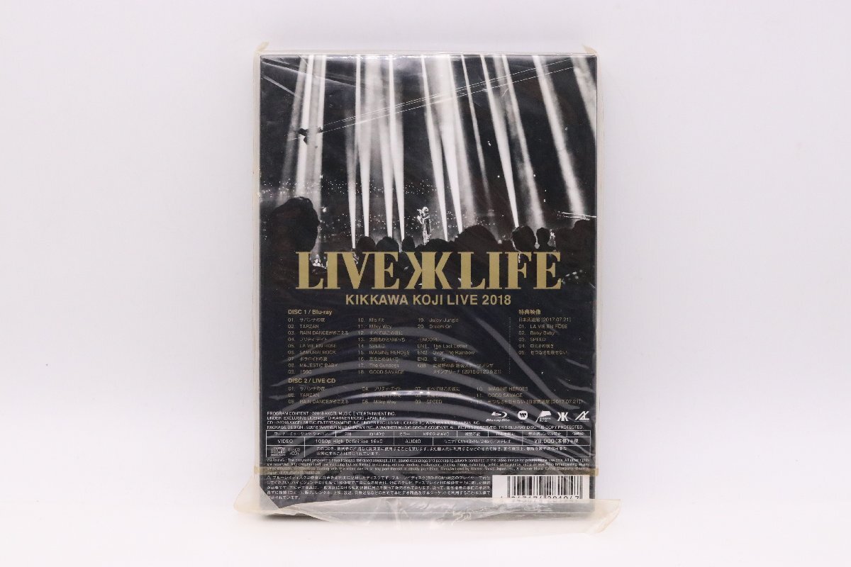 【中古美品】吉川晃司 KIKKAWA KOJI LIVE 2018'Live is Life'(完全生産限定版)(Blu-ray Disc) 2枚セット 貴重品【1円～】の画像2