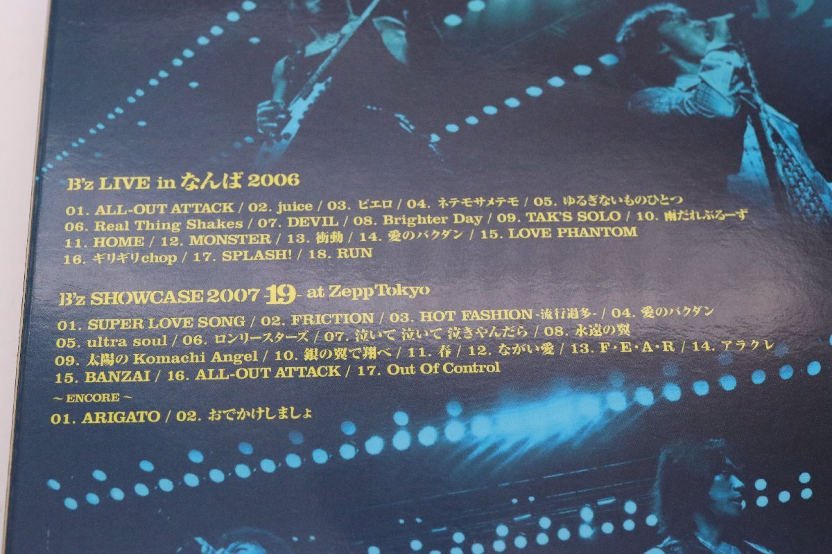 【中古美品】B’z LIVE in なんば 2006 & B’z SHOWCASE 2007-19-at Zepp Tokyo BD ブルーレイ (Blu-ray Disc) 貴重品【1円～】の画像3