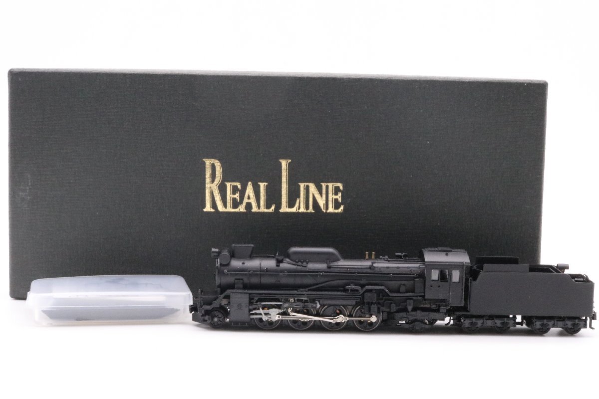 【中古美品】REAL LINE 1975 国鉄 D51 北海道型 D51 711 標準ギースル装備鉄道模型 蒸気機関車 箱付き【希少品】 1円～の画像1