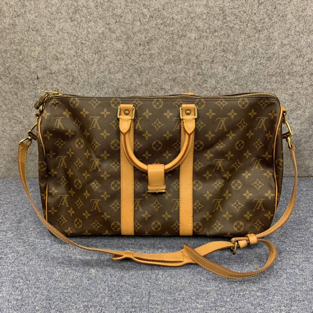 △【売り切り】LOUIS VUITTON（ルイ・ヴィトン）モノグラム キーポル45 ボストンバッグ ※カデナ、鍵付きの画像2