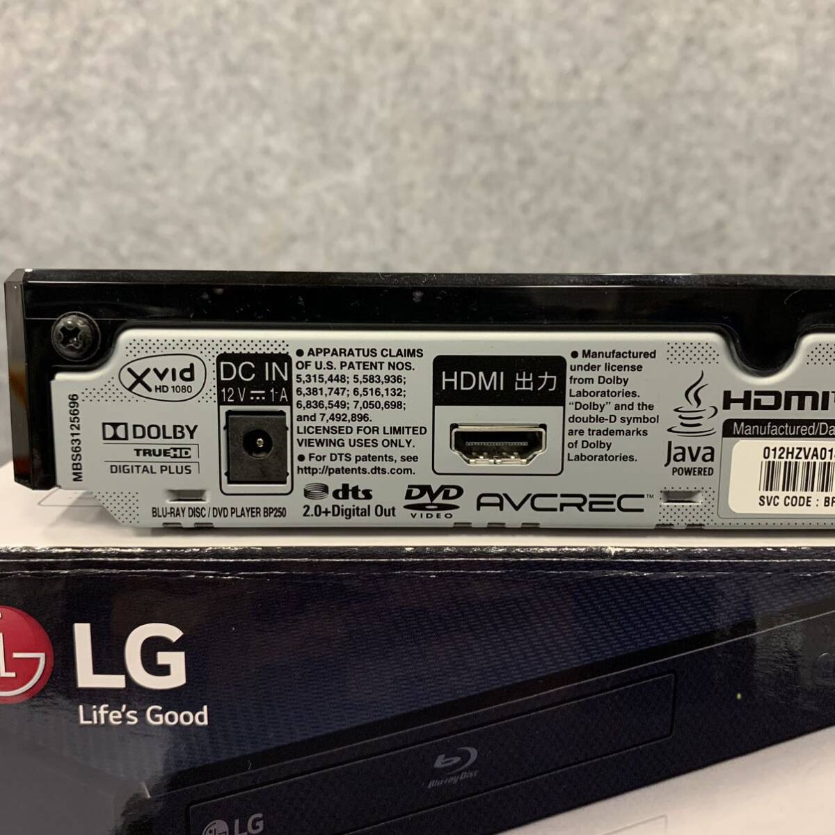 *[ selling out ]LG compact size high resolution Blue-ray disk DVD player BP250 2020 year made * body only 